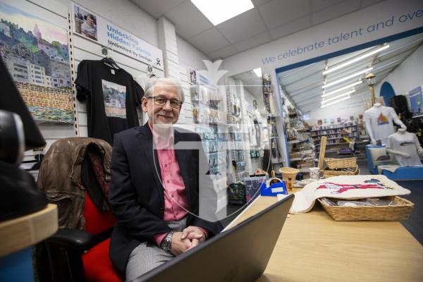 Picture by Luke Le Prevost. 29-11-23.
Vox on Beau Sejour - The States of Guernsey are reviewing the leisure centre to solve the £1m annual loss it makes. Inside the UnLtd Accessible Shop at the Ron Short Centre, social enterprise manager Les Banks