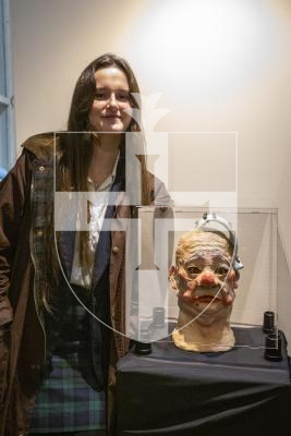 Picture by Luke Le Prevost. 29-11-23.
Sovereign Art Foundation Students Prize exhibition, auction and awards at St James. Madeleine Gallagher (17) with 'Head of James'
