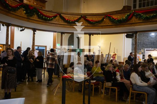 Picture by Luke Le Prevost. 29-11-23.
Sovereign Art Foundation Students Prize exhibition, auction and awards at St James.