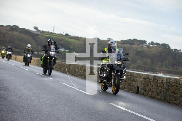 Picture by Luke Le Prevost. 03-12-23.
Bikers gathered at Guernsey Pearl to join in the RGLI memorial ride to the Sunken Gardens for the remembrance service.