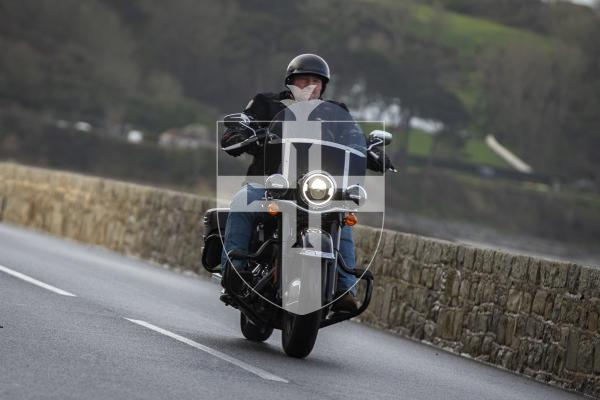 Bikers gathered at Guernsey Pearl to join in the RGLI memorial ride to the Sunken Gardens for the remembrance service.