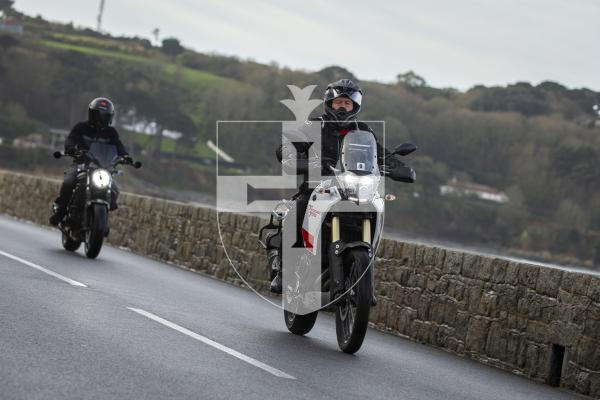 Bikers gathered at Guernsey Pearl to join in the RGLI memorial ride to the Sunken Gardens for the remembrance service.