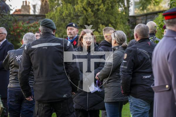 Picture by Luke Le Prevost. 03-12-23.
Royal Guernsey Light Infantry (RGLI) Annual Parade & Remembrance Service at the Sunken Gardens. RGLI riders and members of the public