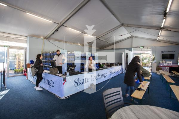 Picture by Luke Le Prevost. 01-12-23.
The ice rink has been set up at Le Friquet Garden Centre.