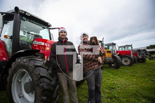 Picture by Luke Le Prevost. 30-11-23.
This year's Christmas Tractor Run, which sees tractors in lights and decoration parade around the island, will take place on Saturday 16 December. L-R Co-organisers Peter Reddall and Ben Le Page