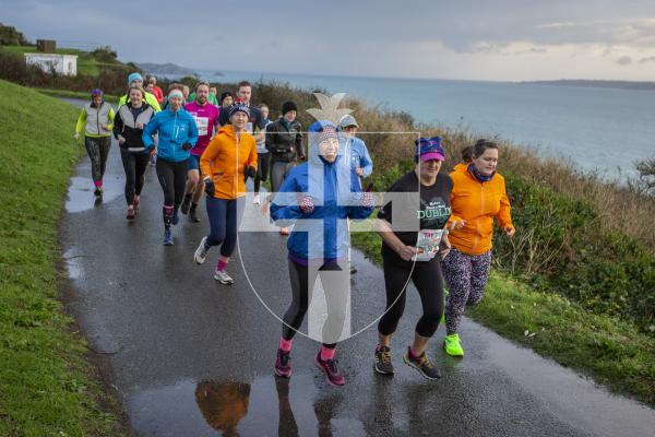 Picture by Luke Le Prevost. 03-12-23.
'Beast of the East' coastal challenge athletics running race starting and finishing at Jerbourg.