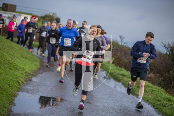 Picture by Luke Le Prevost. 03-12-23.
'Beast of the East' coastal challenge athletics running race starting and finishing at Jerbourg.