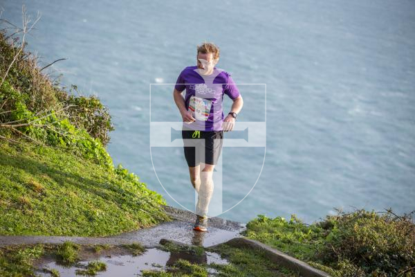 Picture by Luke Le Prevost. 03-12-23.
'Beast of the East' coastal challenge athletics running race starting and finishing at Jerbourg.