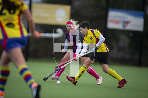 Picture by Luke Le Prevost. 02-12-23.
Women's hockey action at Footes Lane - Panthers v Puffins
