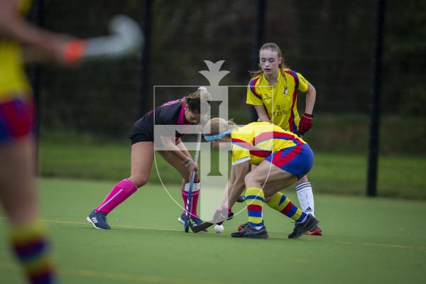 Picture by Luke Le Prevost. 02-12-23.
Women's hockey action at Footes Lane - Panthers v Puffins