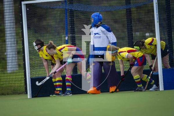 Picture by Luke Le Prevost. 02-12-23.
Women's hockey action at Footes Lane - Panthers v Puffins