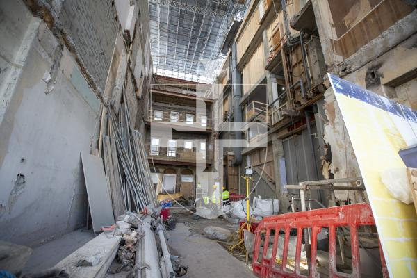 Picture by Luke Le Prevost. 01-12-23.
Update on the development of the former HSBC building into Creaseys new store.