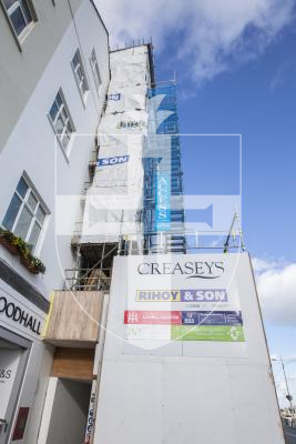Picture by Luke Le Prevost. 01-12-23.
Update on the development of the former HSBC building into Creaseys new store.