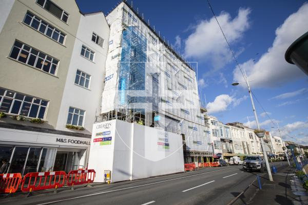 Picture by Luke Le Prevost. 01-12-23.
Update on the development of the former HSBC building into Creaseys new store.