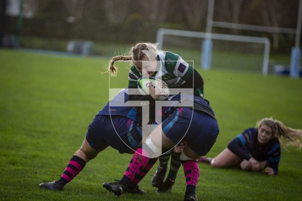 Picture by Luke Le Prevost. 02-12-23.
Women's rugby action at Footes Lane - Raiders Ladies v Guildford Gazelles