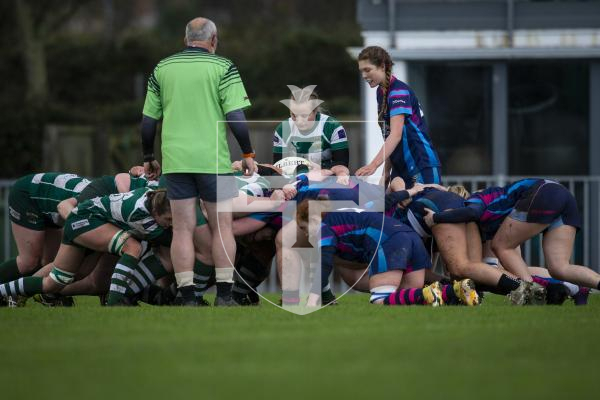 Picture by Luke Le Prevost. 02-12-23.
Women's rugby action at Footes Lane - Raiders Ladies v Guildford Gazelles