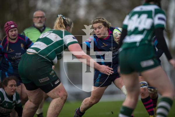 Picture by Luke Le Prevost. 02-12-23.
Women's rugby action at Footes Lane - Raiders Ladies v Guildford Gazelles