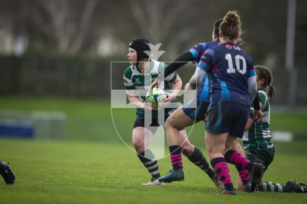 Picture by Luke Le Prevost. 02-12-23.
Women's rugby action at Footes Lane - Raiders Ladies v Guildford Gazelles