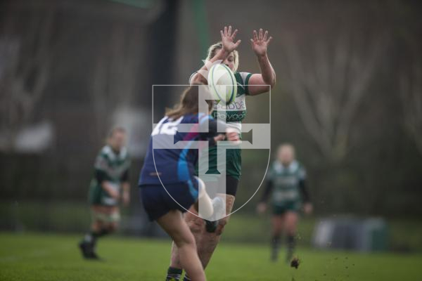 Picture by Luke Le Prevost. 02-12-23.
Women's rugby action at Footes Lane - Raiders Ladies v Guildford Gazelles