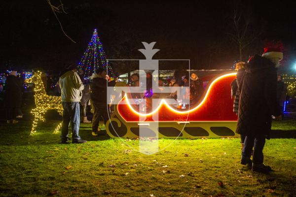 Picture by Luke Le Prevost. 06-12-23.
Winter Wonderland 2023 hosted at the Bachmann's home Les Ruettes Cottage, St Saviours. The event is sponsored by Specsavers, and raises money for the Lions Club of Guernsey and Autism Guernsey. Sleigh built by CA Duquemin