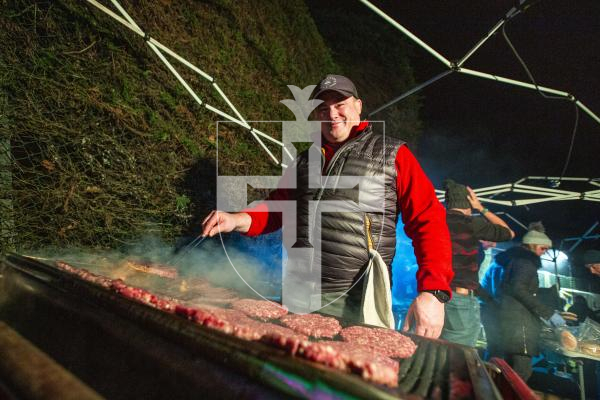 Picture by Luke Le Prevost. 06-12-23.
Winter Wonderland 2023 hosted at the Bachmann's home Les Ruettes Cottage, St Saviours. The event is sponsored by Specsavers, and raises money for the Lions Club of Guernsey and Autism Guernsey. Simon Sharrott cooking burgers