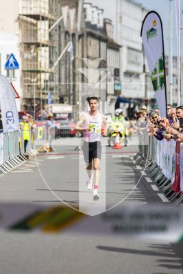 Picture by Sophie Rabey.  14-04-24.  Sure Guernsey Marathon 2024.
Marathon Winner, Guillaume Ruel, set a new record for the Sure Marathon.
