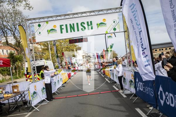 Picture by Sophie Rabey.  14-04-24.  Sure Guernsey Marathon 2024.
Marathon Winner, Guillaume Ruel, set a new record for the Sure Marathon.