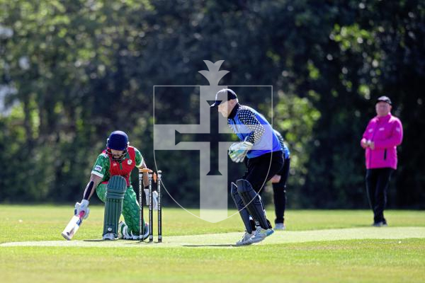 Picture by Peter Frankland. 23-08-24 ICC T20I cricket at Port Soif - Estonia v Bulgaria.