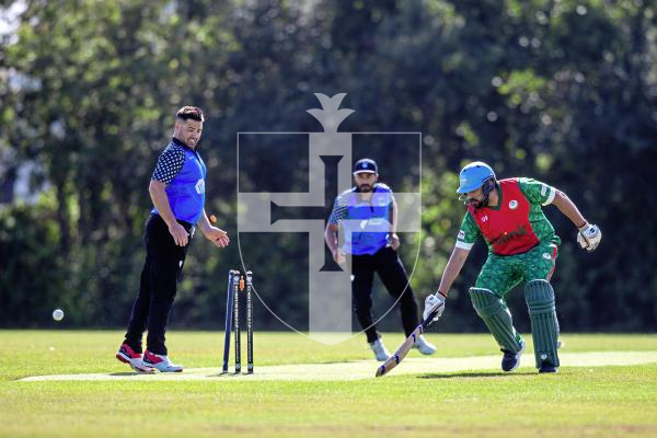 Picture by Peter Frankland. 23-08-24 ICC T20I cricket at Port Soif - Estonia v Bulgaria.