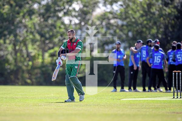 Picture by Peter Frankland. 23-08-24 ICC T20I cricket at Port Soif - Estonia v Bulgaria.