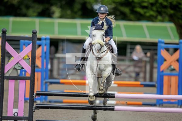 Picture by Peter Frankland. 23-08-24 Horse Of The Year Show at Chemin Le Roi. Show jumping. Freya Lambourne on Loughkey Bobby.