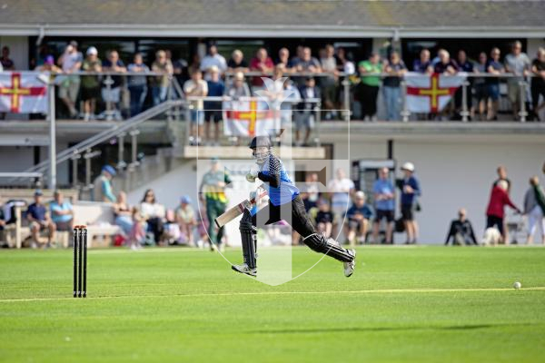 Picture by Peter Frankland. 23-08-24 Cricket at KGV - Guernsey v Estonia in T20 World Cup qualifiers.