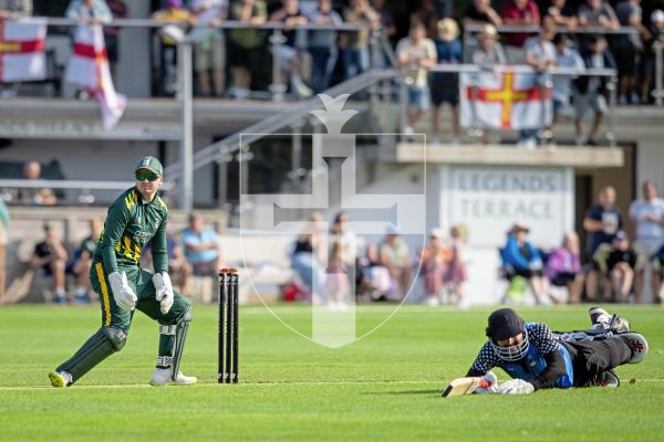 Picture by Peter Frankland. 23-08-24 Cricket at KGV - Guernsey v Estonia in T20 World Cup qualifiers.