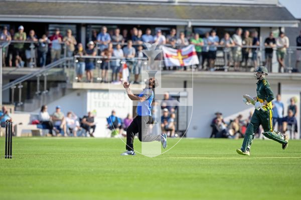 Picture by Peter Frankland. 23-08-24 Cricket at KGV - Guernsey v Estonia in T20 World Cup qualifiers.