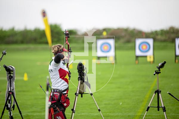 Picture by Sophie Rabey.  07-09-24.  Archery action at Port Soif.