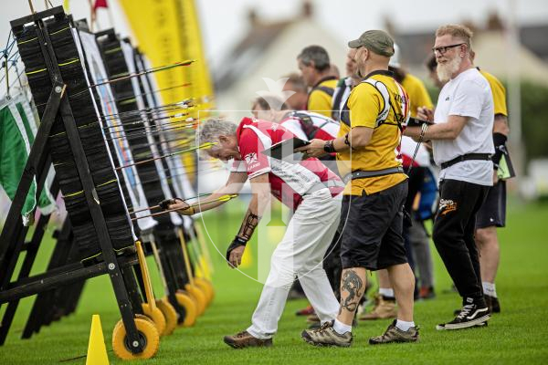 Picture by Sophie Rabey.  07-09-24.  Archery action at Port Soif.