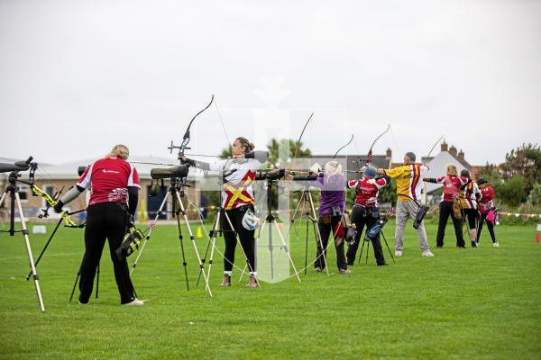 Picture by Sophie Rabey.  07-09-24.  Archery action at Port Soif.