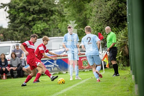 Picture by Sophie Rabey.  07-09-24.  Football action at St Peters, Sylvans vs North.