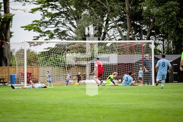 Picture by Sophie Rabey.  07-09-24.  Football action at St Peters, Sylvans vs North.