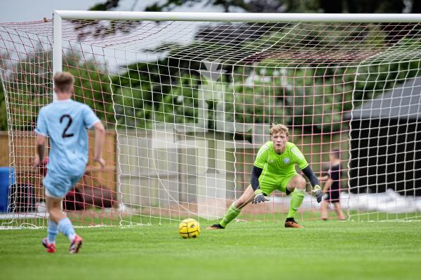 Picture by Sophie Rabey.  07-09-24.  Football action at St Peters, Sylvans vs North.