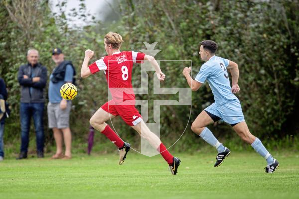 Picture by Sophie Rabey.  07-09-24.  Football action at St Peters, Sylvans vs North.