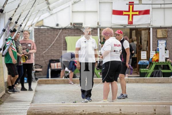 Picture by Sophie Rabey.  08-09-24.  Petanque Open action.