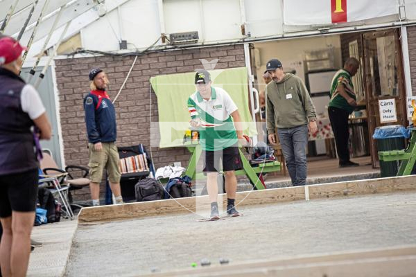 Picture by Sophie Rabey.  08-09-24.  Petanque Open action.  Seb Renaud.