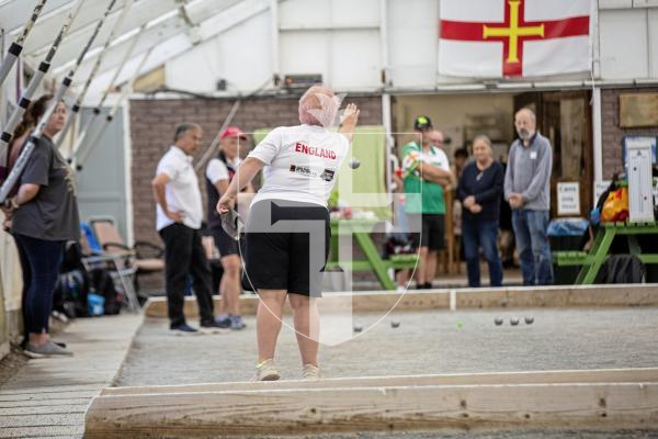 Picture by Sophie Rabey.  08-09-24.  Petanque Open action.