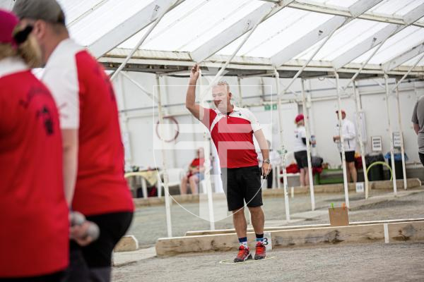 Picture by Sophie Rabey.  08-09-24.  Petanque Open action.