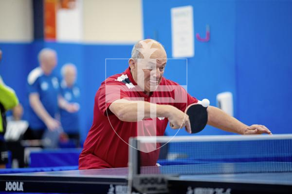 Picture by Peter Frankland. 13-09-24 Table Tennis - Veterans Home Nations 2024 Championships. Jersey players.