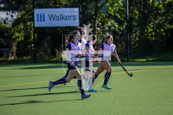 Picture by Karl Dorfner. 14-09-2024 - Action from Footes Lane Women's hockey - Puffins v Cubs - First half goal 1 celebration