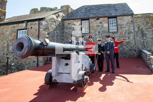 Picture by Karl Dorfner. 14-09-2024 - 'Guernsey's Own 201' squadron firing the noon day gun.