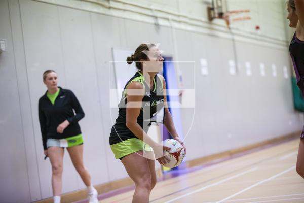 Picture by Peter Frankland. 18-09-24 Netball at Les Varendes. Rezzers Black v SNC Pula. HHYY