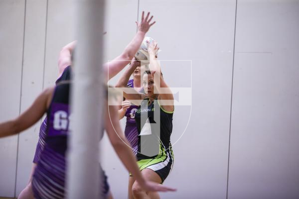 Picture by Peter Frankland. 18-09-24 Netball at Les Varendes. Rezzers Black v SNC Pula. HHYY